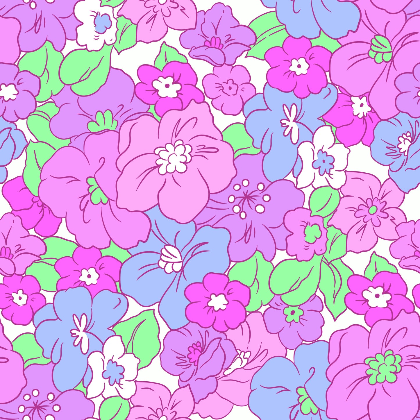 Retro Orchid Oasis