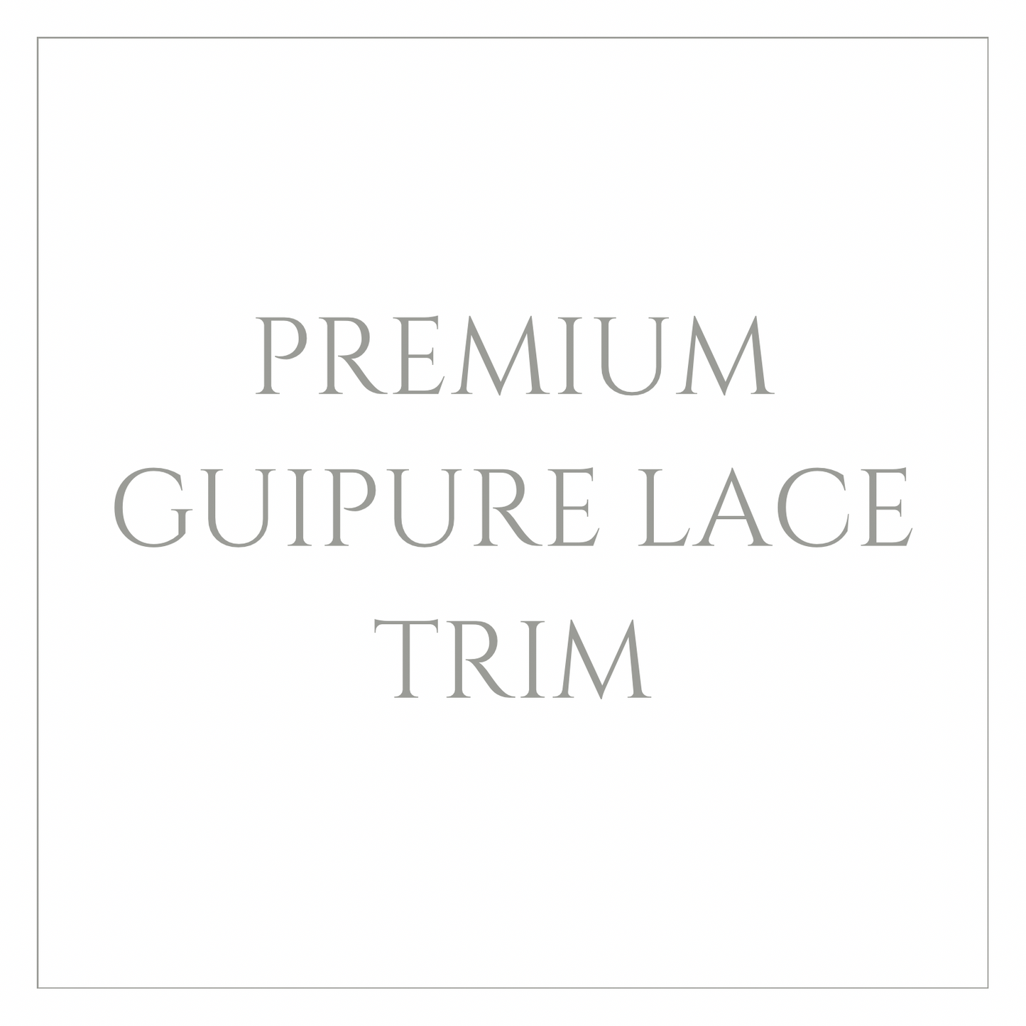 Guipure Lace Trim