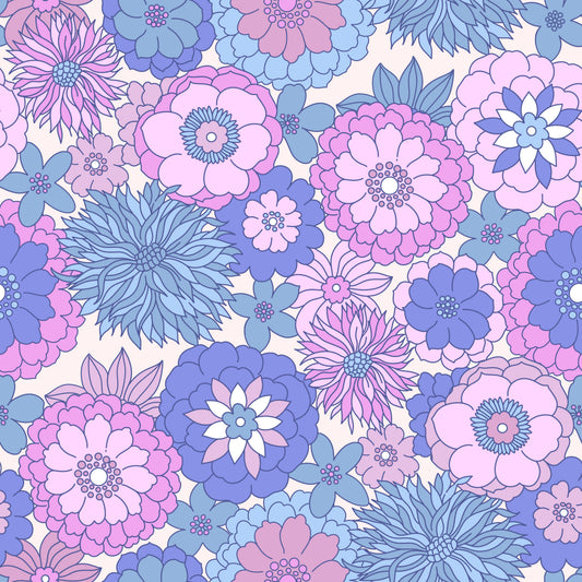 Retro Lavender Fields