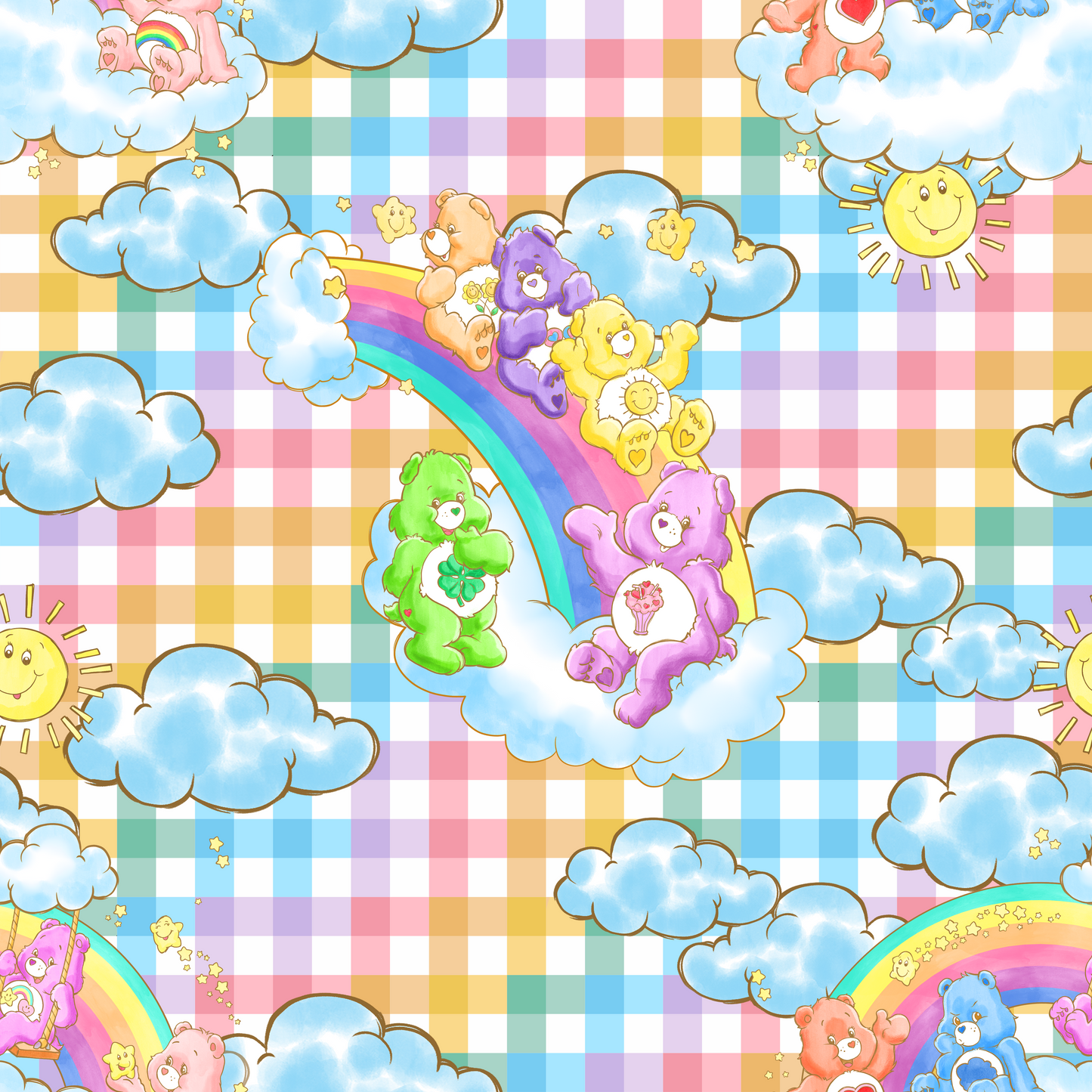 Care Bears & clouds