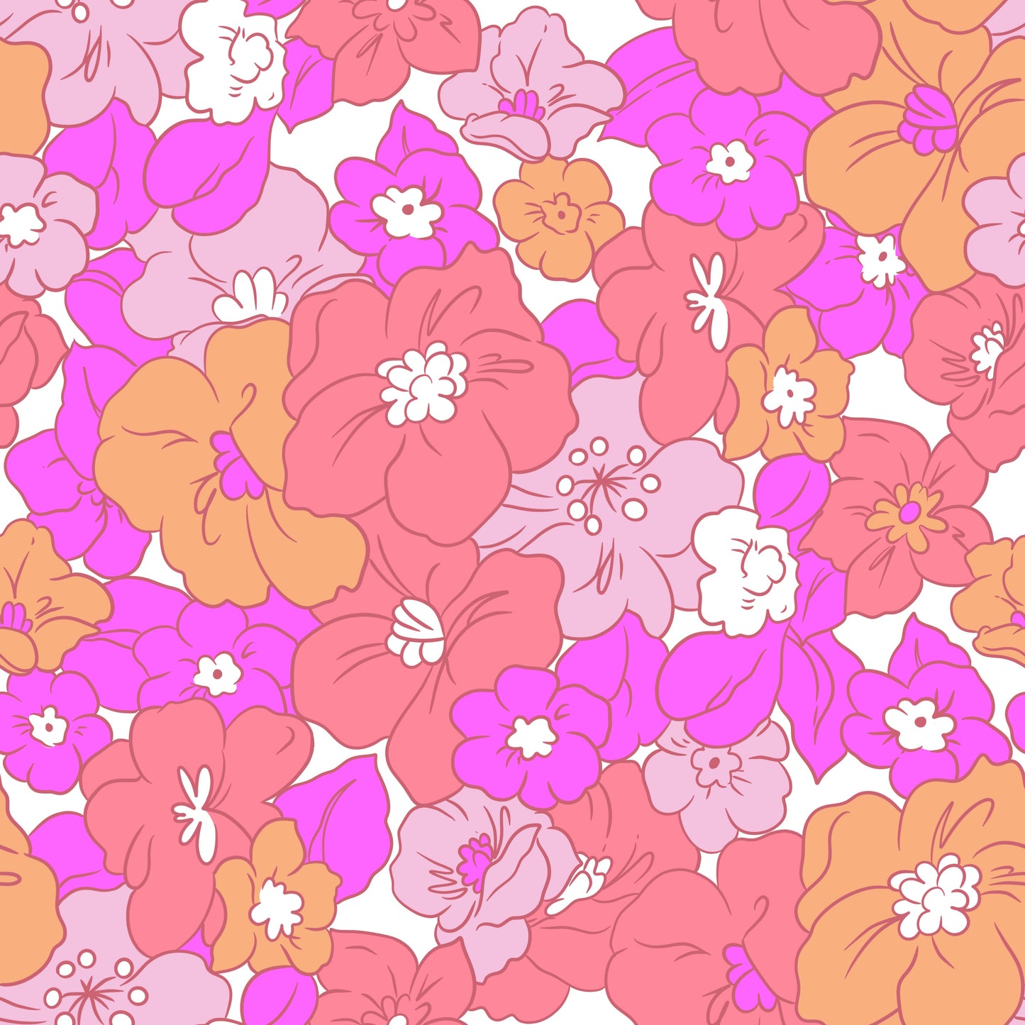 Retro Coral Crush