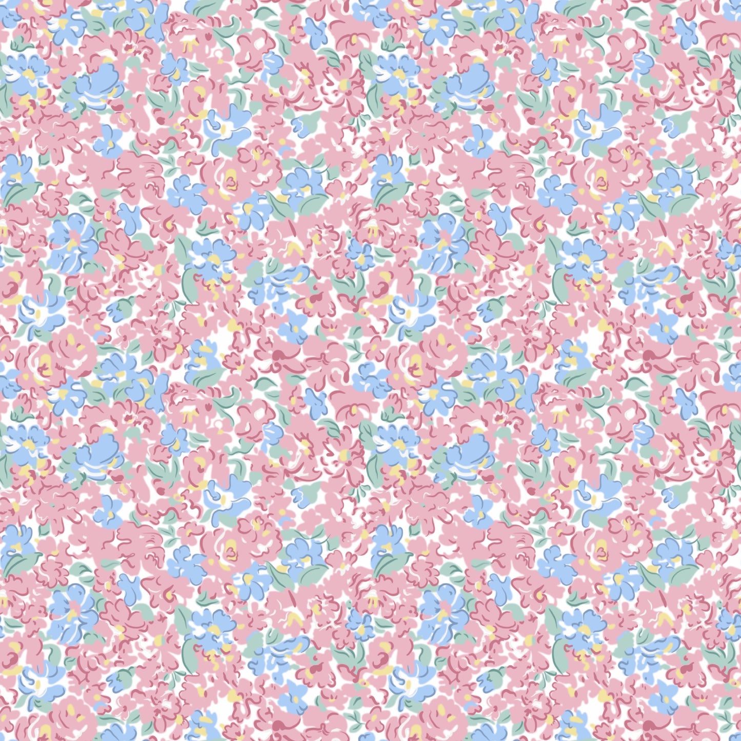 Pink & Blue Ditsy
