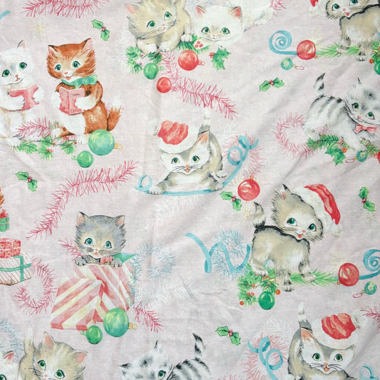 Christmas Kittens - Light Pink