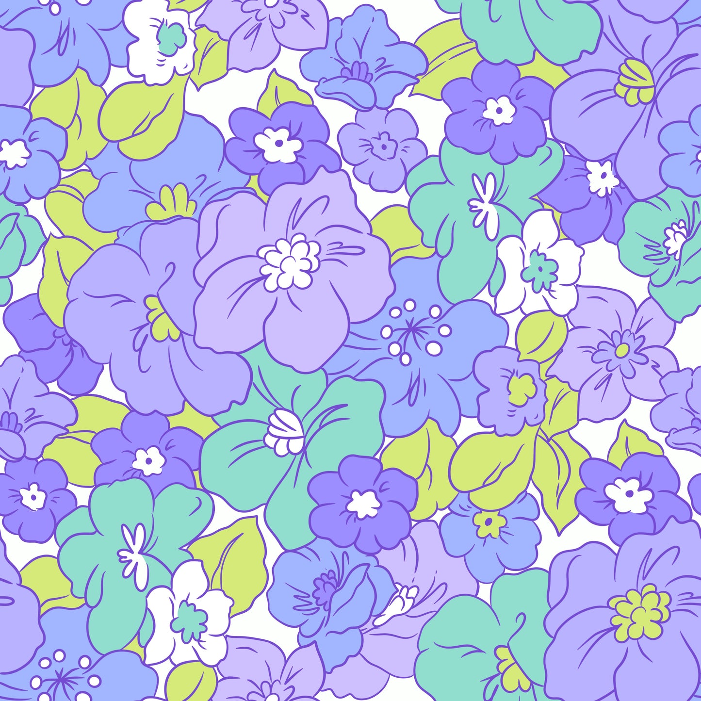 Retro Bluebells