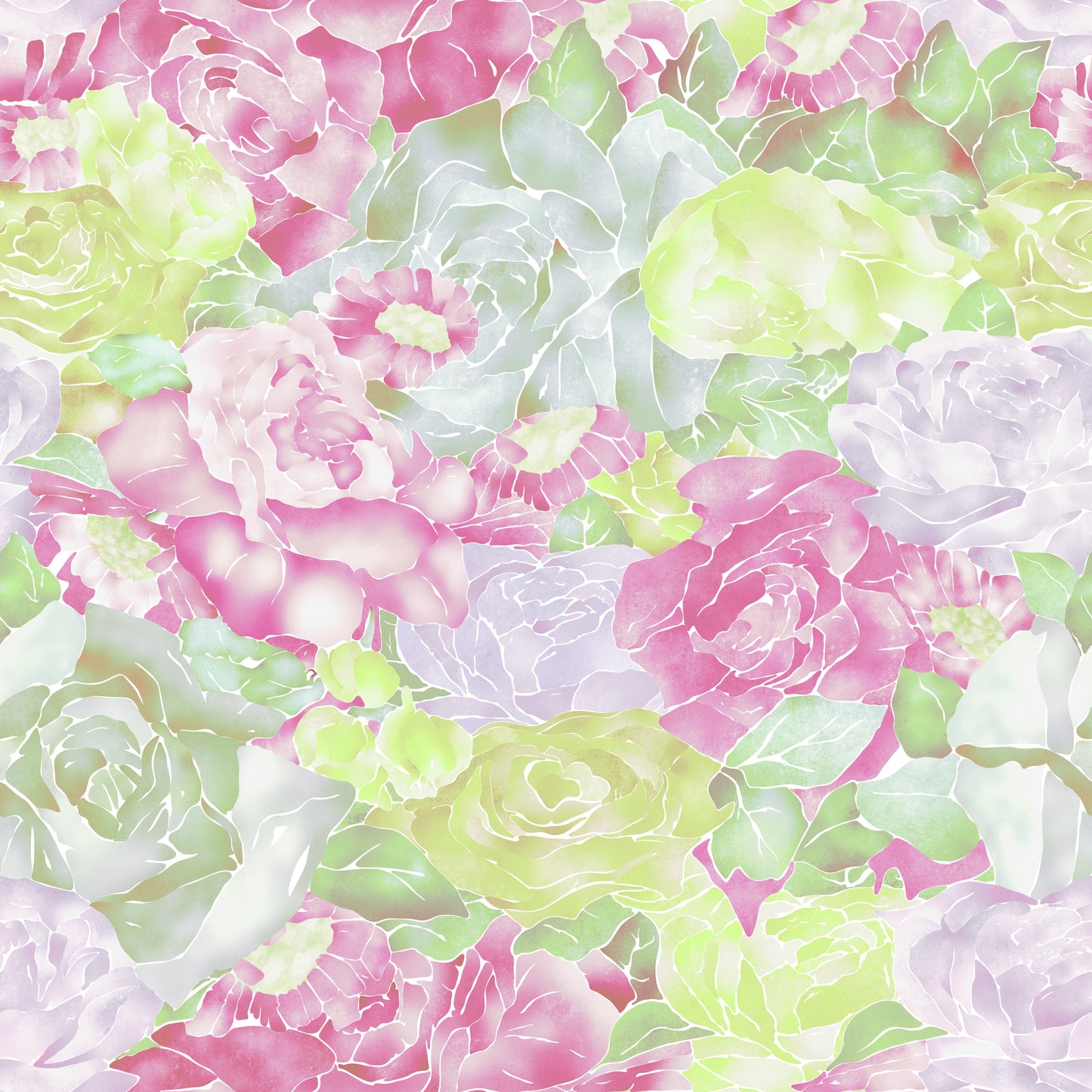 Pink & Lime Roses