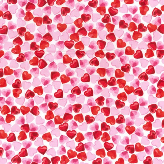 Pink & Red Hearts